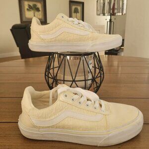 Vans Off the Wall Old Skool Sneakers 721356 Ivory  ** Size 7 **